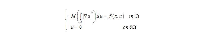 Kirchhoff型式之半線性橢圓方程: 